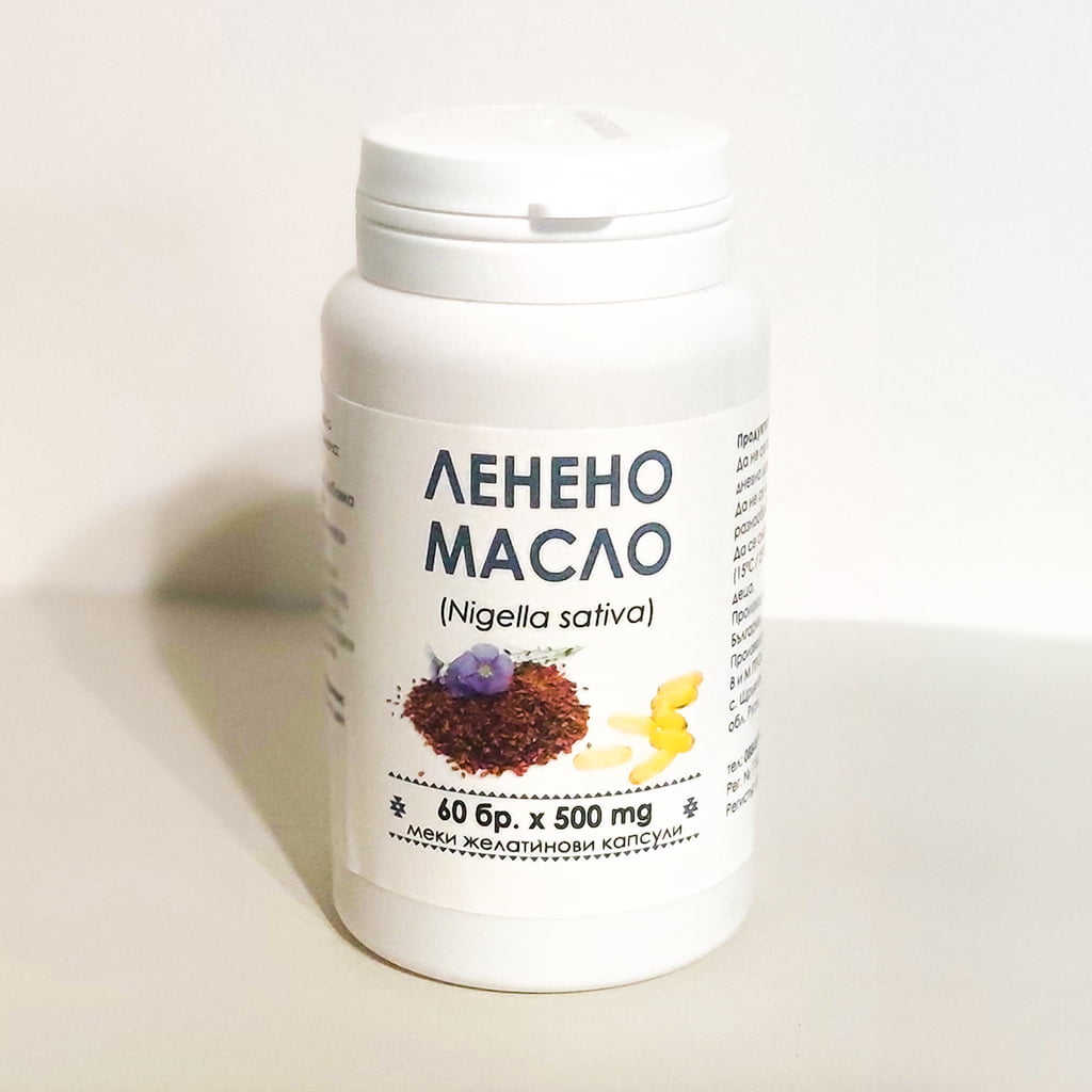 ЛЕНЕНО МАСЛО – меки желатинови капсули 60 бр.x 500 mg. – Healthy Herbs